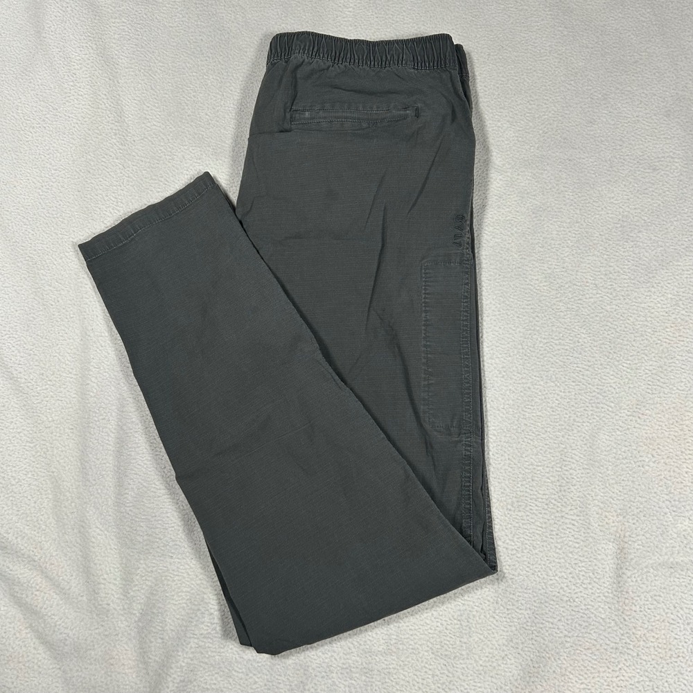 BYLT Premium Basics Pants Mens XXL Grey Ripstop Elastic Waist Drawstring Utility